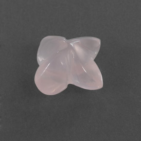 3,83 ctw natürlicher rosafarbener Rosenquarz, Transparent, Transparent / Lichtdurchlässig