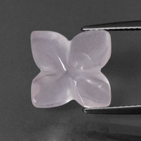 5,00 ctw natürlicher rosafarbener Rosenquarz, Transparent, Transparent / Lichtdurchlässig