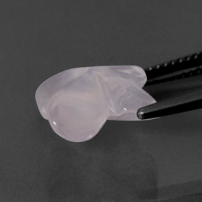 5,00 ctw natürlicher rosafarbener Rosenquarz, Transparent, Transparent / Lichtdurchlässig