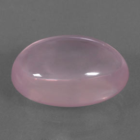 19,69 ctw natürlicher rosafarbener Rosenquarz, Oval Schliff, Transparent