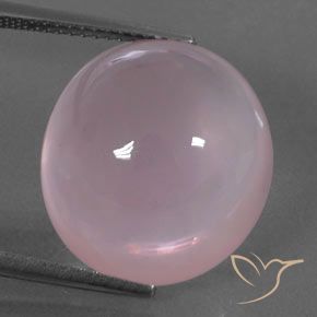18.94ct Natürlicher rose-rosa Rosenquarz, Oval, Transparent