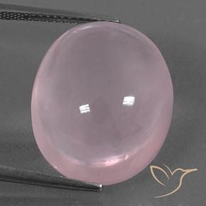 22.65ct Natürlicher Mittelrosa Rosa Rosenquarz, Oval, Transparent