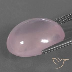 9,17 ctw natürlicher Mittelrosa Rosa Rosenquarz, Oval, Transparent