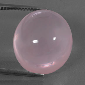 9,17 ctw natürlicher Mittelrosa Rosa Rosenquarz, Oval Schliff, Transparent