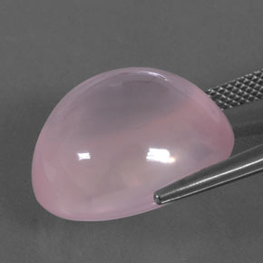 9,17 ctw natürlicher Mittelrosa Rosa Rosenquarz, Oval Schliff, Transparent