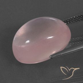 9,17 ctw natürlicher rose-rosa Rosenquarz, Oval, Transparent