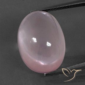18.91ct Natürlicher Korallenrosa Rosenquarz, Oval, Transparent