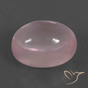 9,17 ctw natürlicher Korallenrosa Rosenquarz, Oval, Transparent