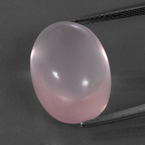 9,17 ctw natürlicher rose-rosa Rosenquarz, Oval Schliff, Transparent