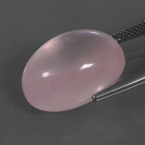 9,17 ctw natürlicher rose-rosa Rosenquarz, Oval Schliff, Transparent