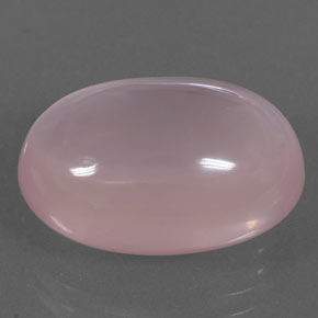 17,86 ctw natürlicher rosafarbener Rosenquarz, Oval Schliff, Transparent