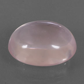 21,12 ctw natürlicher rosafarbener Rosenquarz, Oval Schliff, Transparent