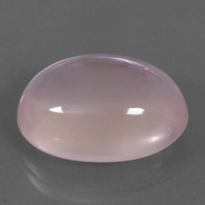 19,05 ctw natürlicher rosafarbener Rosenquarz, Oval Schliff, Transparent