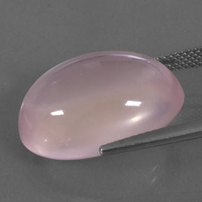 19,05 ctw natürlicher rosafarbener Rosenquarz, Oval Schliff, Transparent