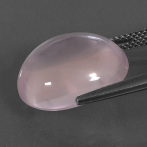 9,17 ctw natürlicher hellrose-rosa Rosenquarz, Oval Schliff, Transparent