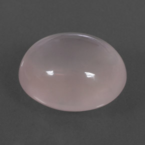 12,82 ctw natürlicher rosafarbener Rosenquarz, Oval Schliff, Transparent