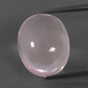 9,15 ctw natürlicher rosafarbener Rosenquarz, Oval Schliff, Transparent