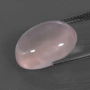 9,15 ctw natürlicher rosafarbener Rosenquarz, Oval Schliff, Transparent