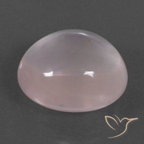 9,17 ctw natürlicher hellrose-rosa Rosenquarz, Oval Schliff, Transparent