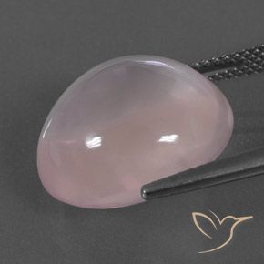 9,17 ctw natürlicher hellrose-rosa Rosenquarz, Oval Schliff, Transparent