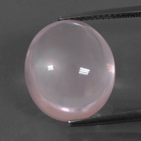 9,17 ctw natürlicher hellrose-rosa Rosenquarz, Oval Schliff, Transparent
