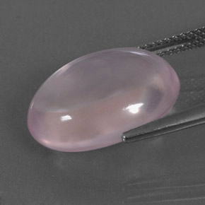 9,87 ctw natürlicher rosafarbener Rosenquarz, Oval Schliff, Transparent