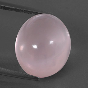 11,03 ctw natürlicher rosafarbener Rosenquarz, Oval Schliff, Transparent