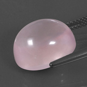 11,03 ctw natürlicher rosafarbener Rosenquarz, Oval Schliff, Transparent