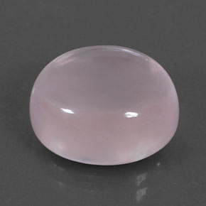 10,27 ctw natürlicher rosafarbener Rosenquarz, Oval Schliff, Transparent
