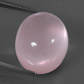 13,17 ctw natürlicher rosafarbener Rosenquarz, Oval Schliff, Transparent