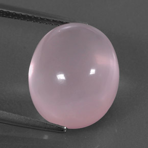 11,30 ctw natürlicher rosafarbener Rosenquarz, Oval Schliff, Transparent