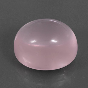 11,37 ctw natürlicher rosafarbener Rosenquarz, Oval Schliff, Transparent