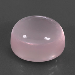 12,24 ctw natürlicher rosafarbener Rosenquarz, Oval Schliff, Transparent