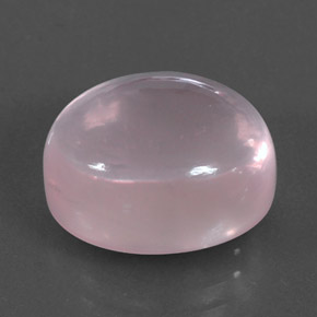 11,24 ctw natürlicher rosafarbener Rosenquarz, Oval Schliff, Transparent