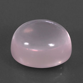 11,59 ctw natürlicher rosafarbener Rosenquarz, Oval Schliff, Transparent