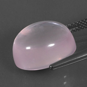 11,59 ctw natürlicher rosafarbener Rosenquarz, Oval Schliff, Transparent