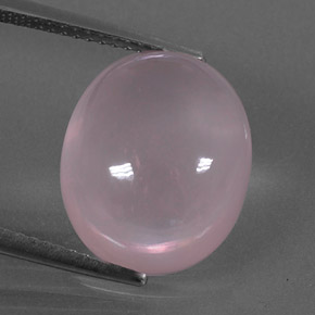 9,83 ctw natürlicher rosafarbener Rosenquarz, Oval Schliff, Transparent