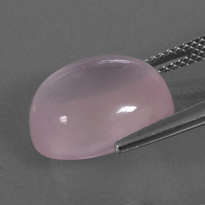 9,54 ctw natürlicher rosafarbener Rosenquarz, Oval Schliff, Transparent