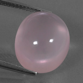 10,24 ctw natürlicher rosafarbener Rosenquarz, Oval Schliff, Transparent