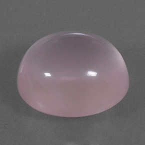 10,24 ctw natürlicher rosafarbener Rosenquarz, Oval Schliff, Transparent