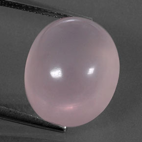 11,30 ctw natürlicher rosafarbener Rosenquarz, Oval Schliff, Transparent