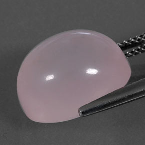 11,30 ctw natürlicher rosafarbener Rosenquarz, Oval Schliff, Transparent