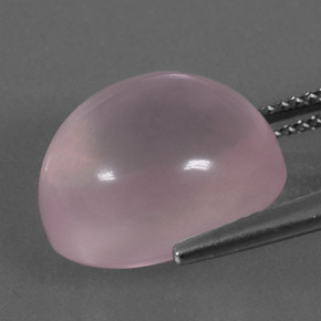 11,20 ctw natürlicher rosafarbener Rosenquarz, Oval Schliff, Transparent