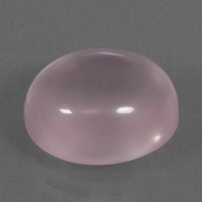 9,42 ctw natürlicher rosafarbener Rosenquarz, Oval Schliff, Transparent