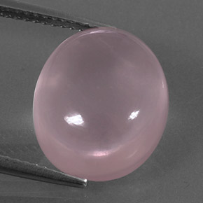 9,17 ctw natürlicher Pink Rosenquarz, Oval Schliff, Transparent