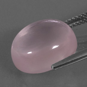 9,17 ctw natürlicher Pink Rosenquarz, Oval Schliff, Transparent