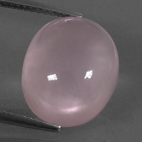 10,33 ctw natürlicher rosafarbener Rosenquarz, Oval Schliff, Transparent