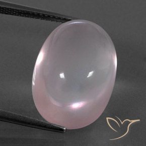 18.64ct Natürlicher Korallenrosa Rosenquarz, Oval, Transparent