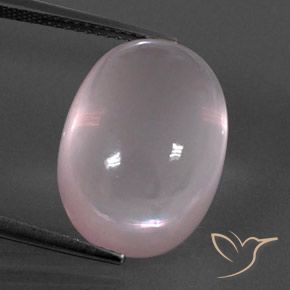 17.04ct Natürlicher hellrosa Rosenquarz, Oval, Transparent