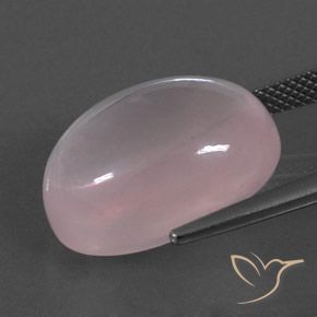 9,17 ctw natürlicher hellrosa Rosenquarz, Oval, Transparent
